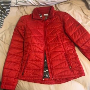 Red Omni heat Columbia jacket